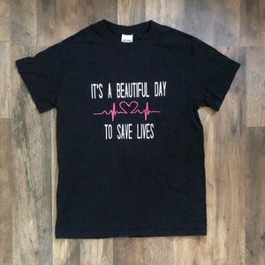 Women's "Beautiful Day..." Quote T-Shirt Size S